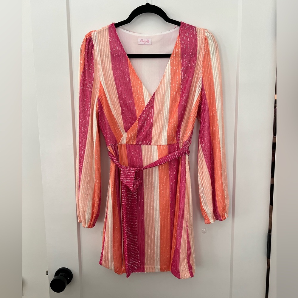 Pink Lily Sequin Dress